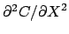 $ \partial ^2 C /{\partial X}^2$