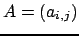 $ A = (a_{i,j})$