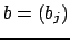 $ b =
(b_j)$